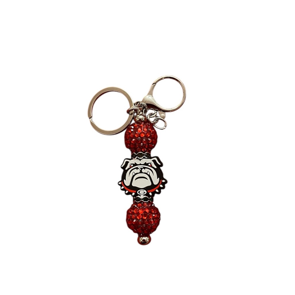 Red Bulldog Keychain